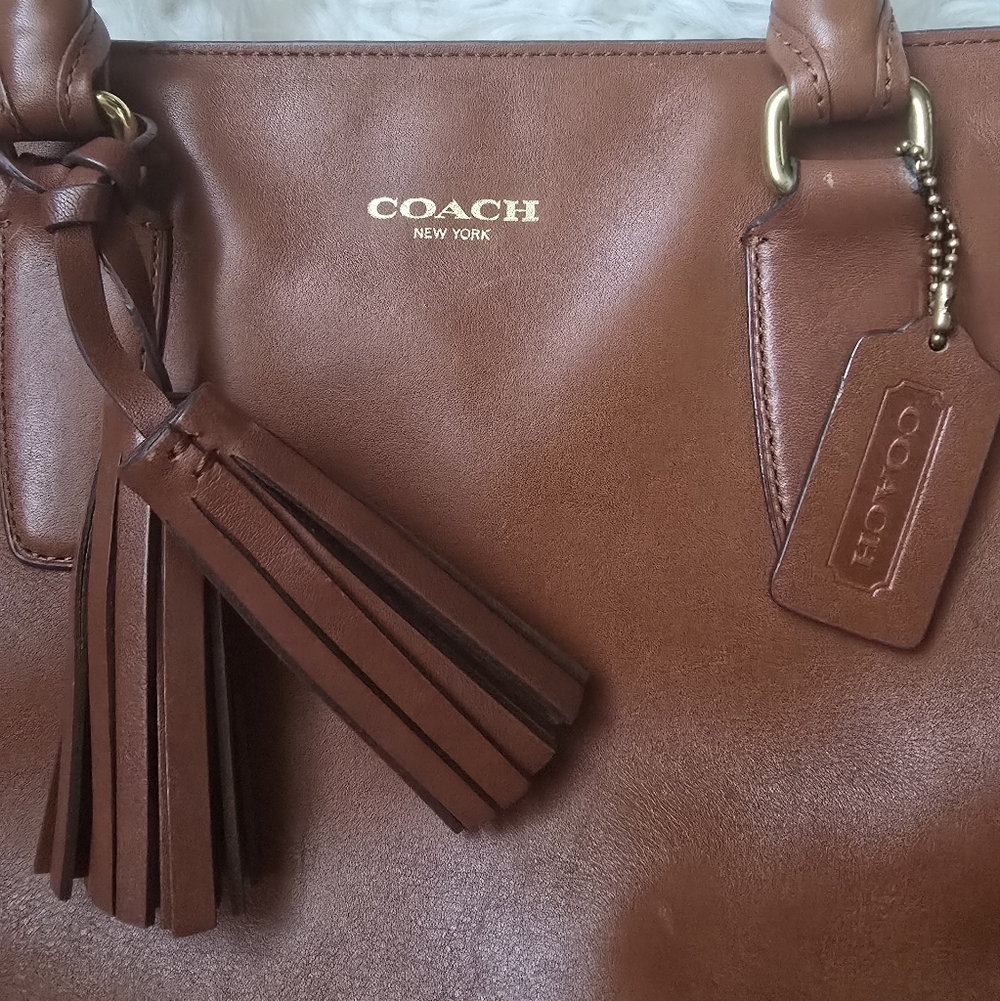 Coach Legacy Candace medium carryall cognac leather - Picture 11 of 11
